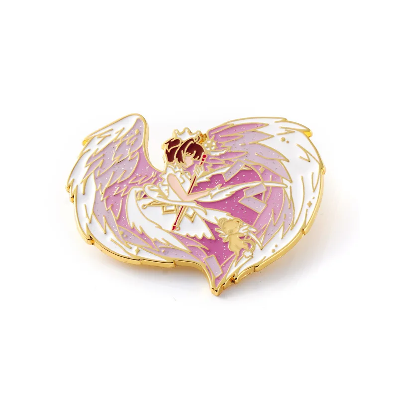 

Anime Cardcaptor Sakura Clow Card cosplay Enamel Pin Anime Pins Gift Japanese Briefcase Badges on Backpack Brooch for Clothes