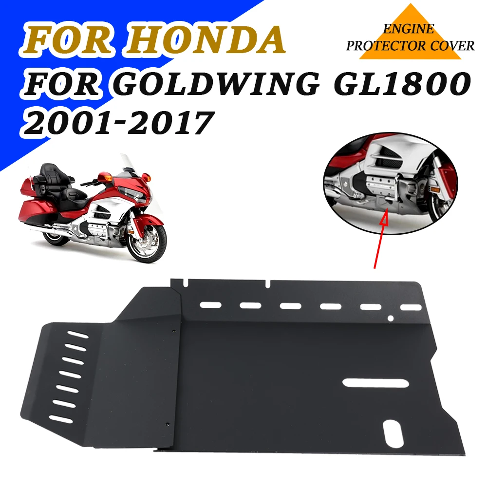 

Противоскользящая пластина для передней панели двигателя мотоцикла GL1800, нижняя Защитная крышка для Honda Goldwing 1800 GL 1800 2001 - 2017