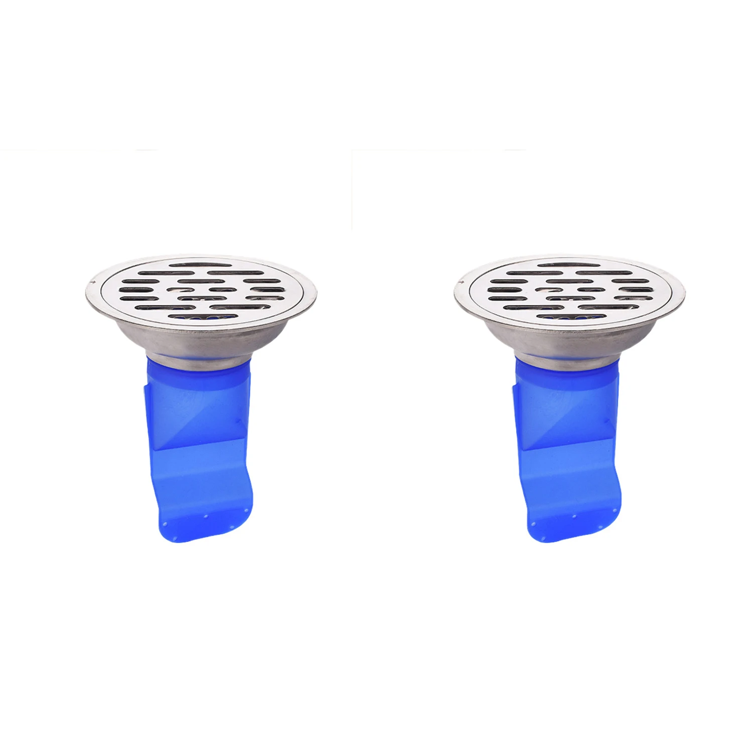 

Silicone Kitchen Strainer Bathroom Pipe Sewer Drain Anti-Odor Pest Control Floor Drain Accessories Round Stainless Steel Cover