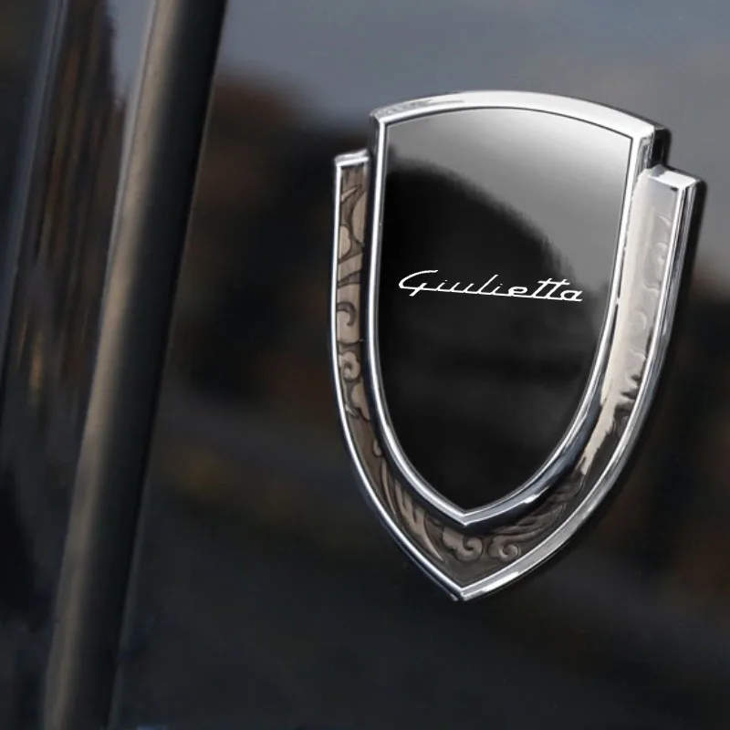 

Car Metal 3d Sticker Auto Logo Custom Shield Styling Decoration Stickers for 147 156 159 MITO GIULIA Giulietta Car Accessories