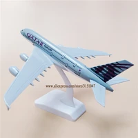 20cm air qatar airlines a380 airbus 380 airways airplane model plane alloy metal aircraft diecast toy kids gift