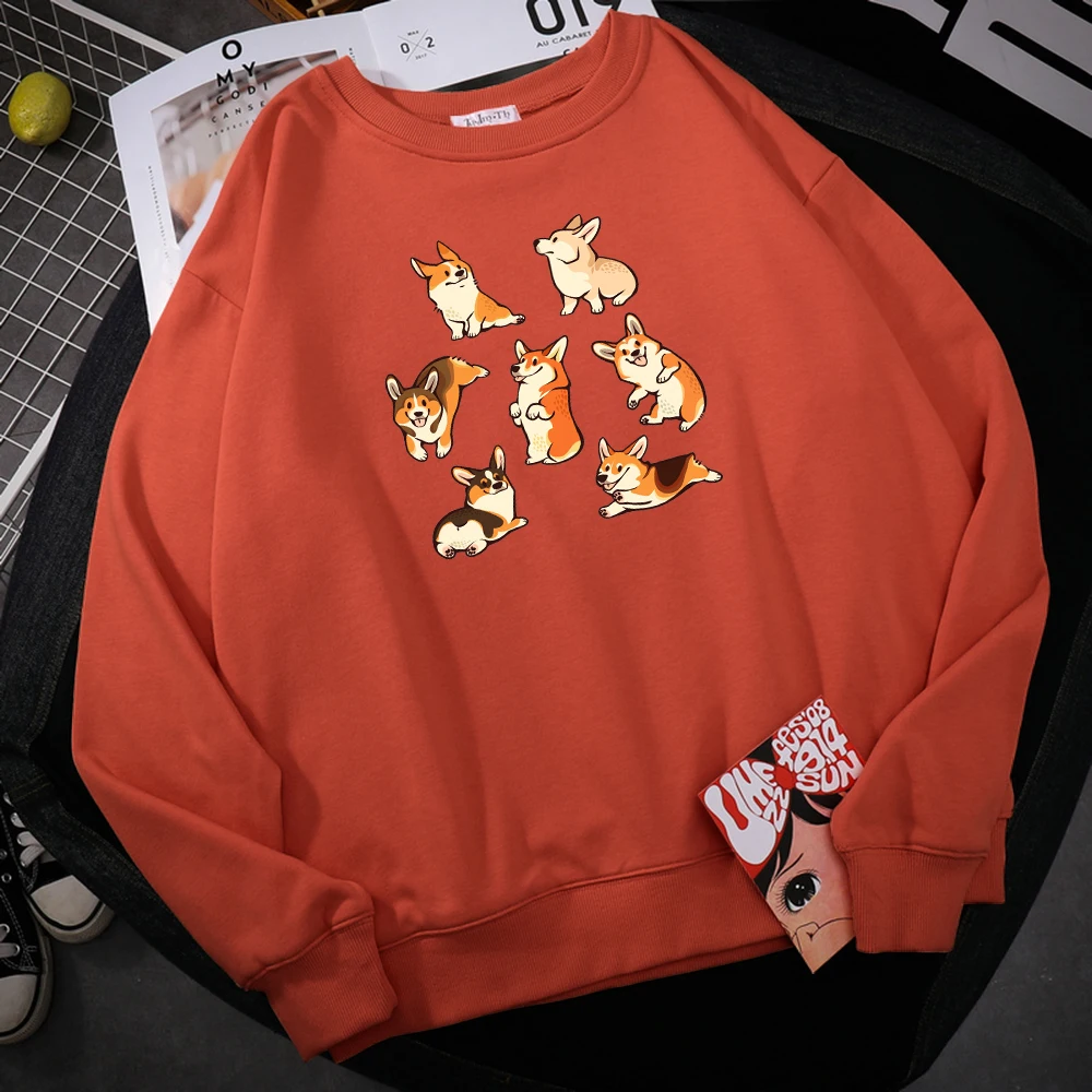 

Seven Cute Little Shiba Inu Printed Hooded Unisex Street Warm Hoodies Hipster Casual New Hoodie Hip Hop Big Size Tops Womens