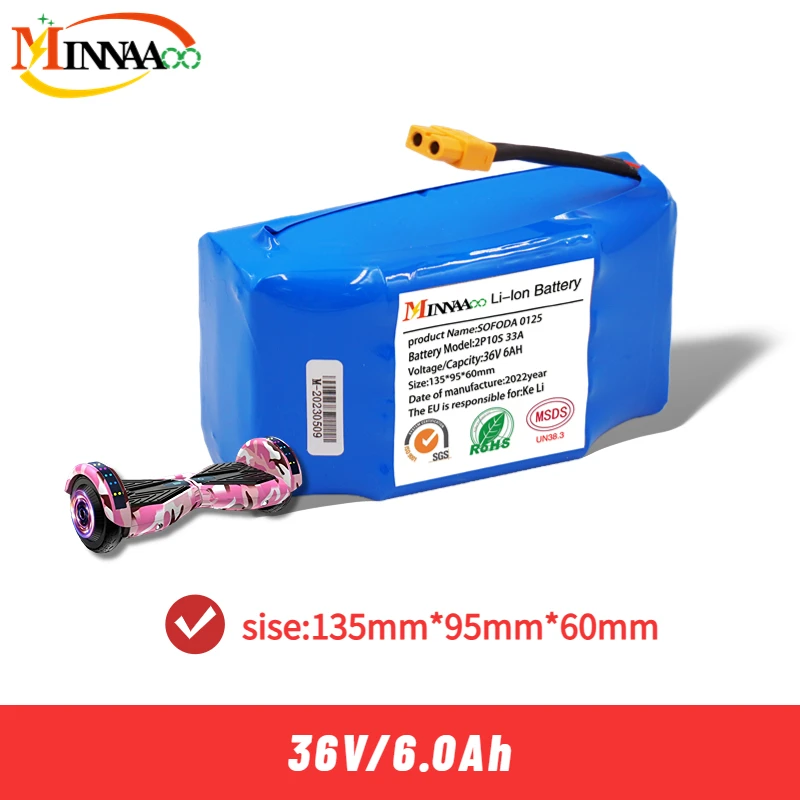 

100% Original New 36V 30Ah Lithium-ion Battery Pack 10s2p 30000mAh 42V 12Ah Scooter Twist Car 18650 Battery