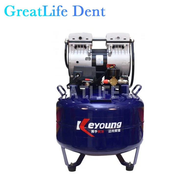 GreatLife Dent Dental 545-1680 Вт 32-60 л воздушный компрессор лабораторный вертикальный