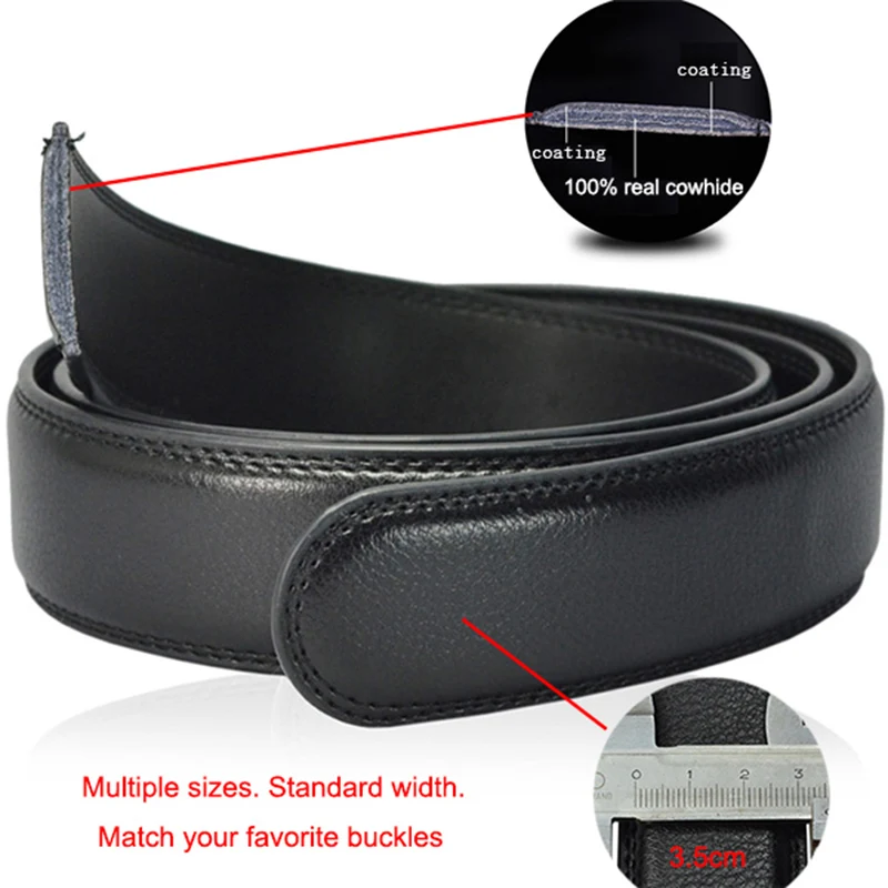 2022 Famous Brand Belt New Male Designer Automatic Buckle Leather Men Belt 3.5cm Luxury Belts for Men Ceinture Homme Men's Belts images - 6