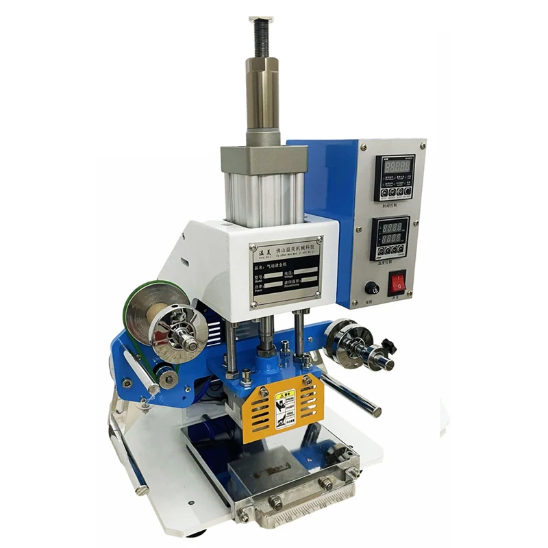 100*80 мм настольный пневматический станок для горячего тиснения кожаных логотипов