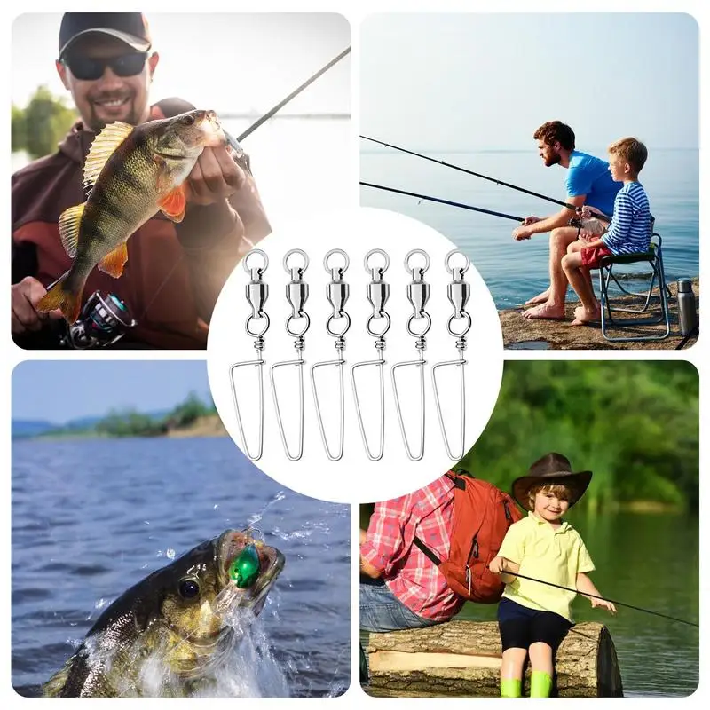 Вертлюг для рыбы 10X зажимы тунца из нержавеющей стали рыболовные аксессуары