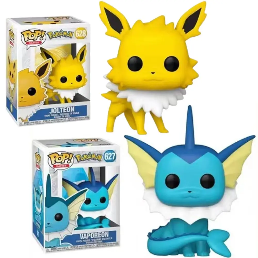 

FUNKO pop Pokemon Anime Figure Vaporeon 627#Jolteon 628#Pikachu Charizard Mewtwo Action Figure for Children Birthday Gift