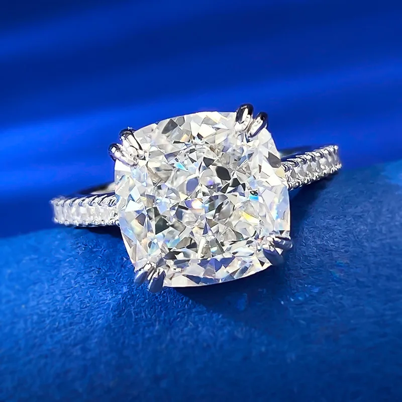 Женское Универсальное кольцо из серебра 925 пробы с импортным высокоуглеродистым