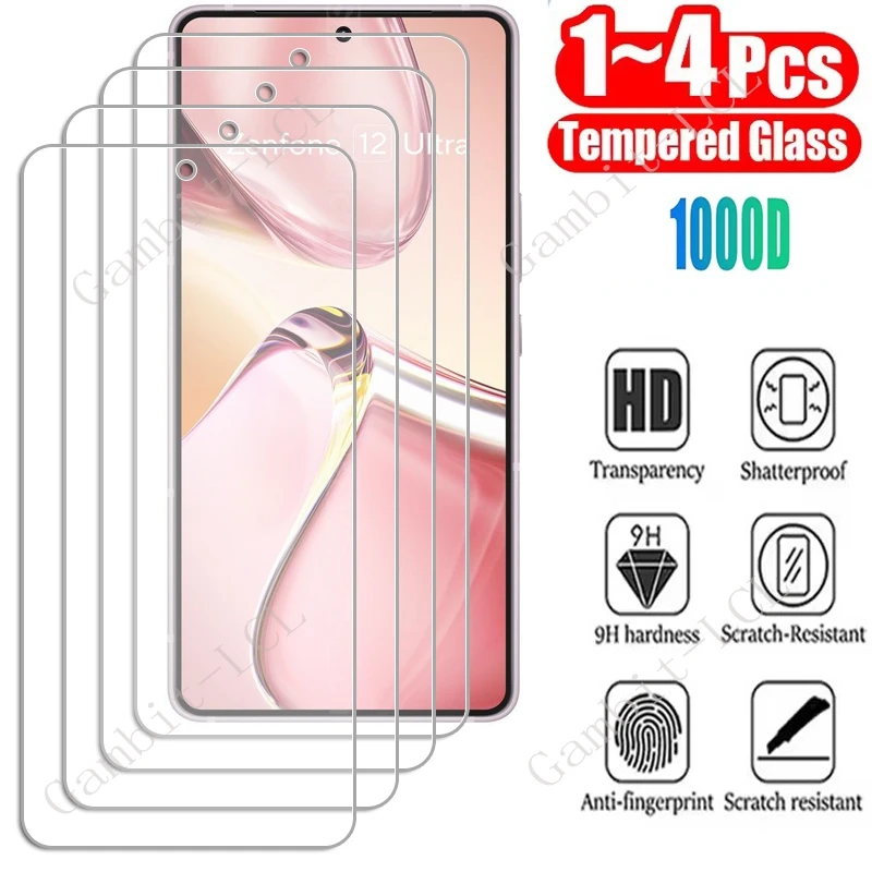 Фото 1/4 шт. закаленное стекло для ASUS Zenfone 12 Ultra 11 10 ROG Phone 9 FE 8 Pro 7 Ultimate 6 6D 5 5S 3 2 Защитная пленка для экрана №1
