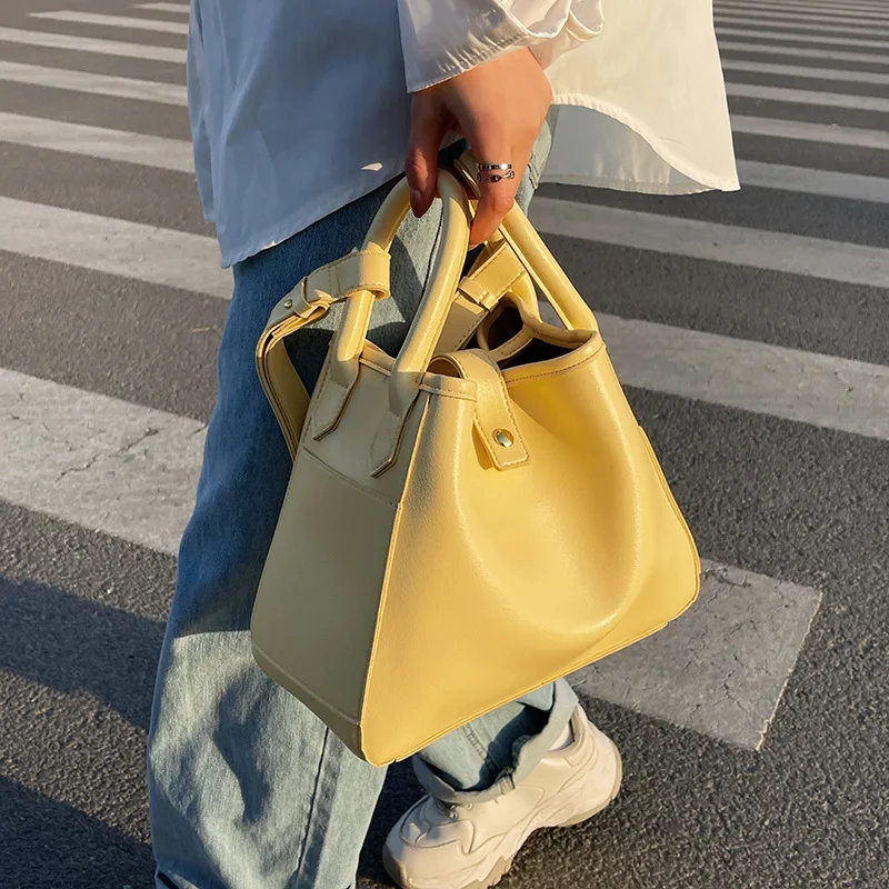 

Сумка на плечо женская из экокожи, модный саквояж кросс-боди, брендовый дизайнерский клатч, портмоне сплошного цвета