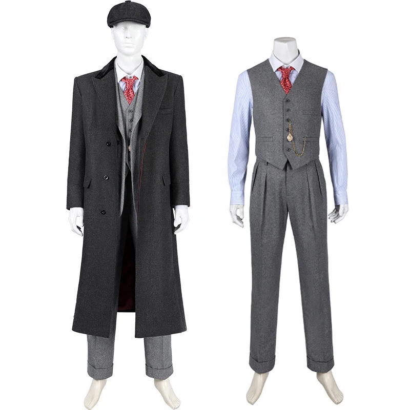 Мужской костюм Tommy Cosplay TV Series красивый длинный тренчкот и брюки в стиле ретро