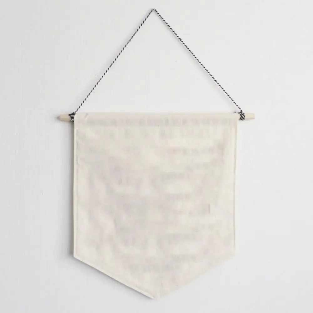 

Cotton Nordic Hanging Blank Brooch Pin Badge Holder Wall Display Banner Flag