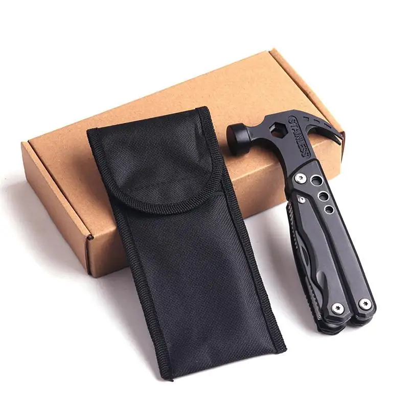 Складной Молоток-клещи 12 в 1 Мультитул плоскогубцы портативный молоток для