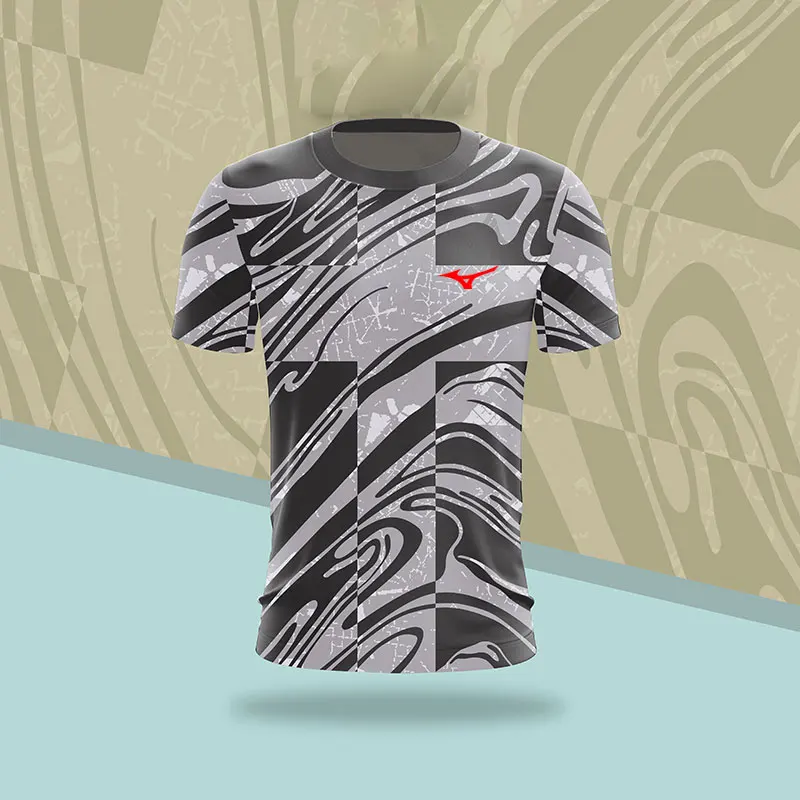 

Quick Drying Badminton Tennis Series 3D Print Popular Men's and Women's Sports Comfortable Tops Short Sleeve O-Neck T-shirt