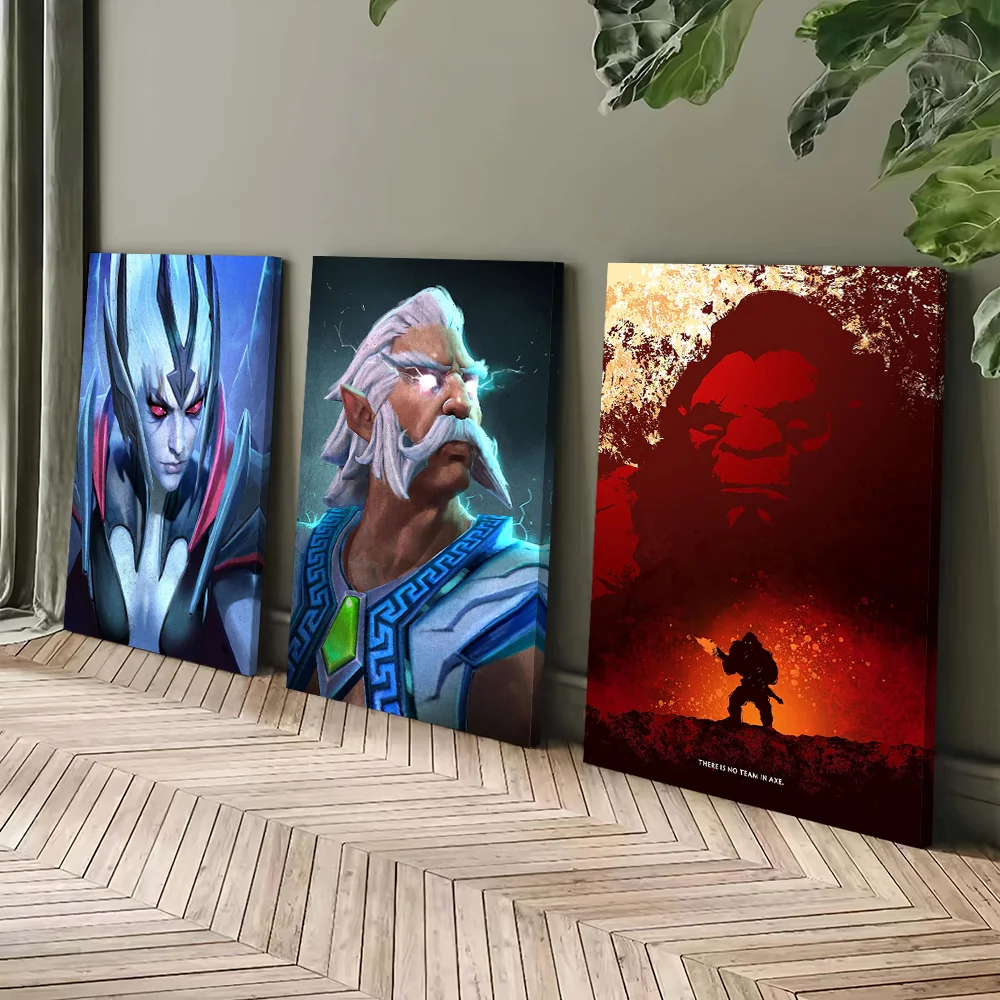 Фото Печать на холсте Dota2, идеальный подарок для любителей, персонализированный настенный постер для украшения комнаты, современные украшения для дома, декор №3
