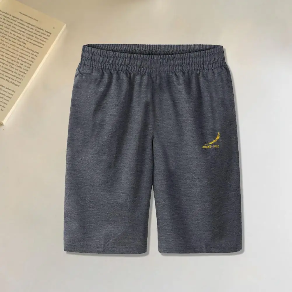 

Summer Shorts Fashion Knee Length Zipper Pockets Oversized Logo Print Baggy Shorts Sportwear Sports Shorts Men Shorts