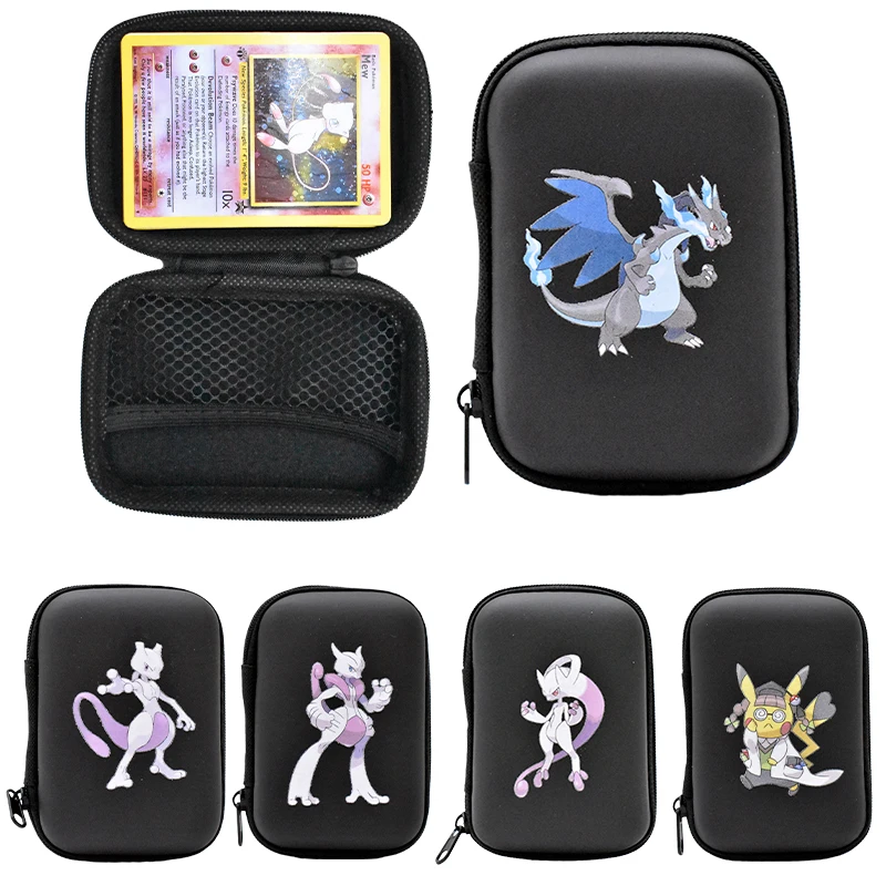 

Pokemon Cards Covers Pouch Pikachu Album Book 60 Capacity Card Holder Album Hard Case Book Holder Game Card Earphone Box Gx MEGA