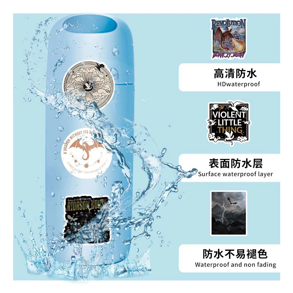 10/30/50 шт. Мультфильм Четвертое Крыло Роман Наклейки Крутые Граффити Украшения DIY