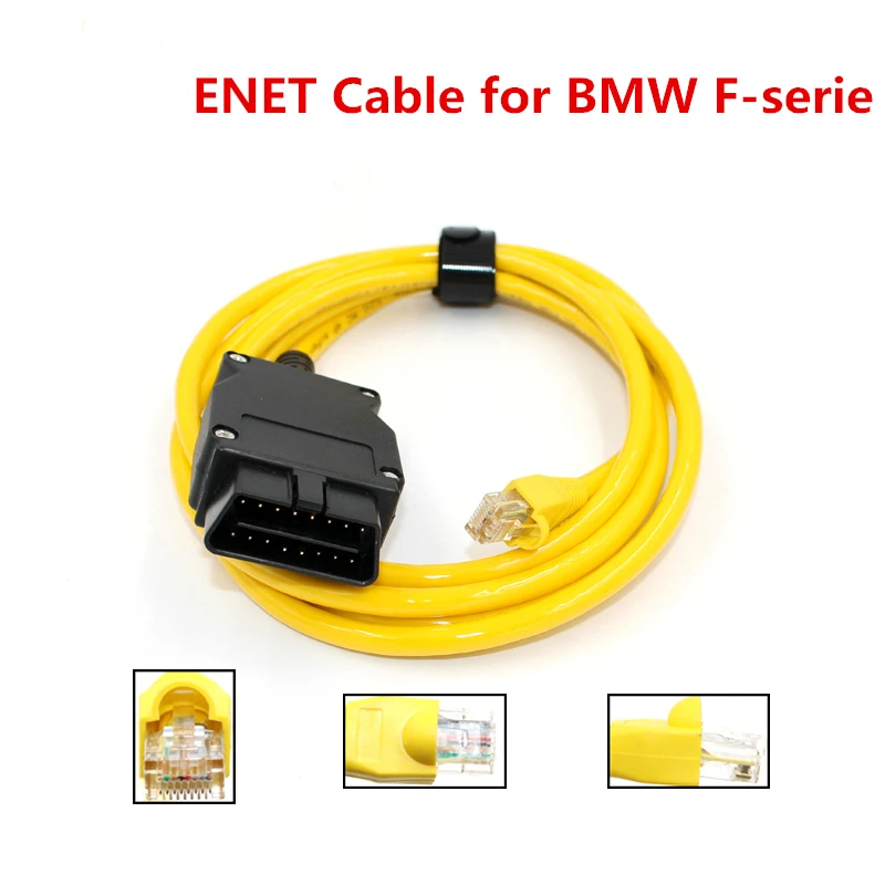 

ENET cable work for BMW F-series ICOM OBD2 Coding Diagnostic Cable Adapter Ethernet to Data OBDII Coding Hidden Data Tool