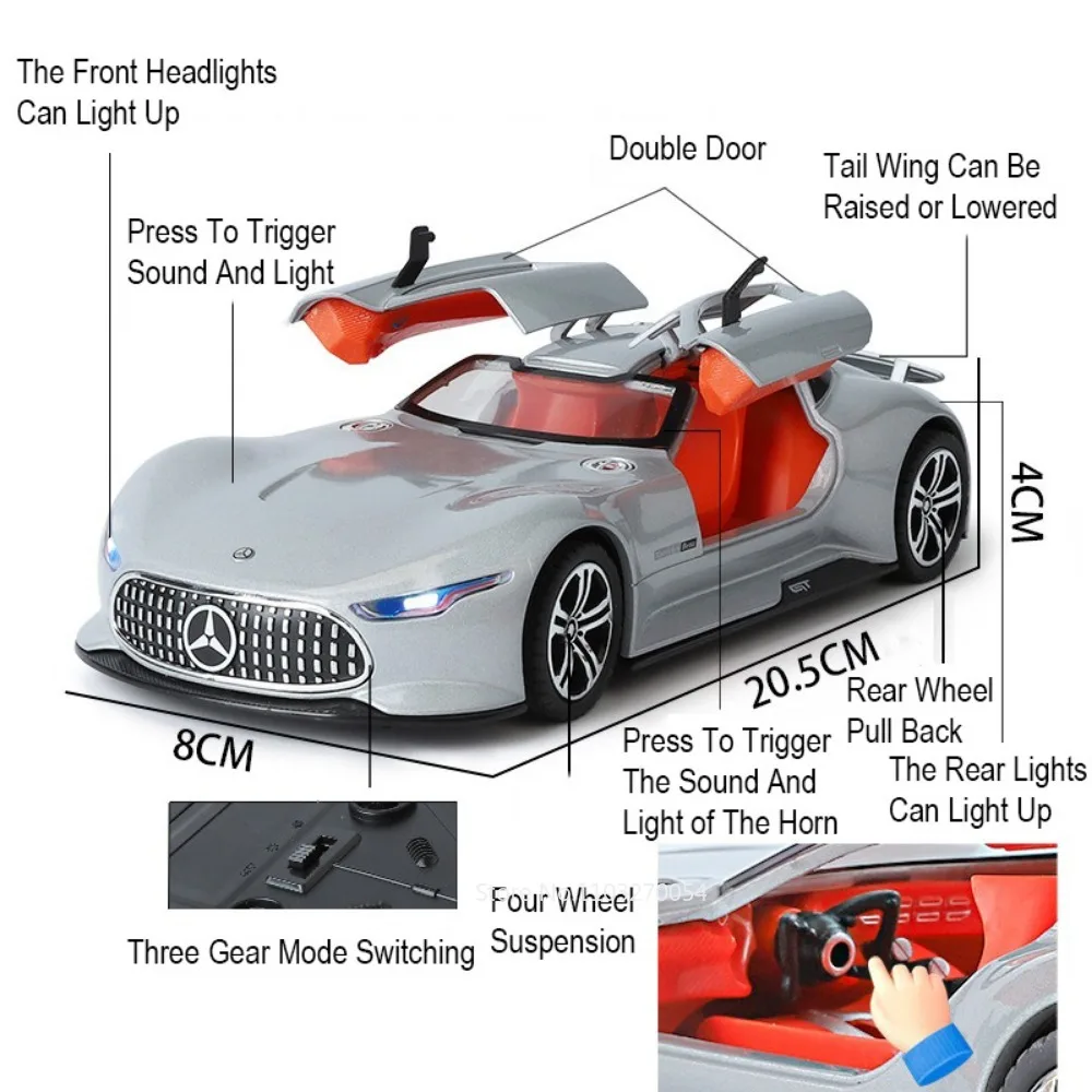 Модель автомобиля 1/24 VISION GT Игрушечная модель литая из сплава спортивные