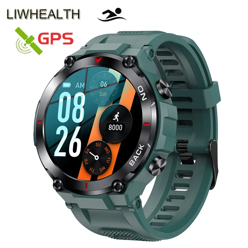 Смарт-часы спортивные с GPS водонепроницаемые 400 мА · ч |