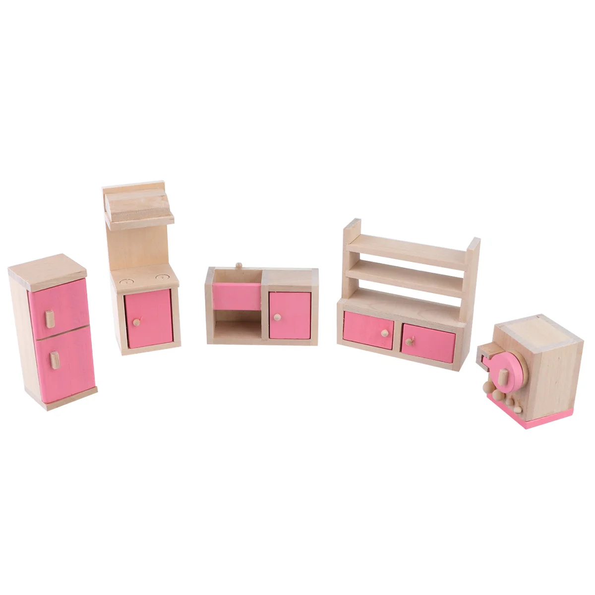 

Mini House Miniature Furniture Tiny DIY Props Restaurant Bamboo Baby Girl Kid