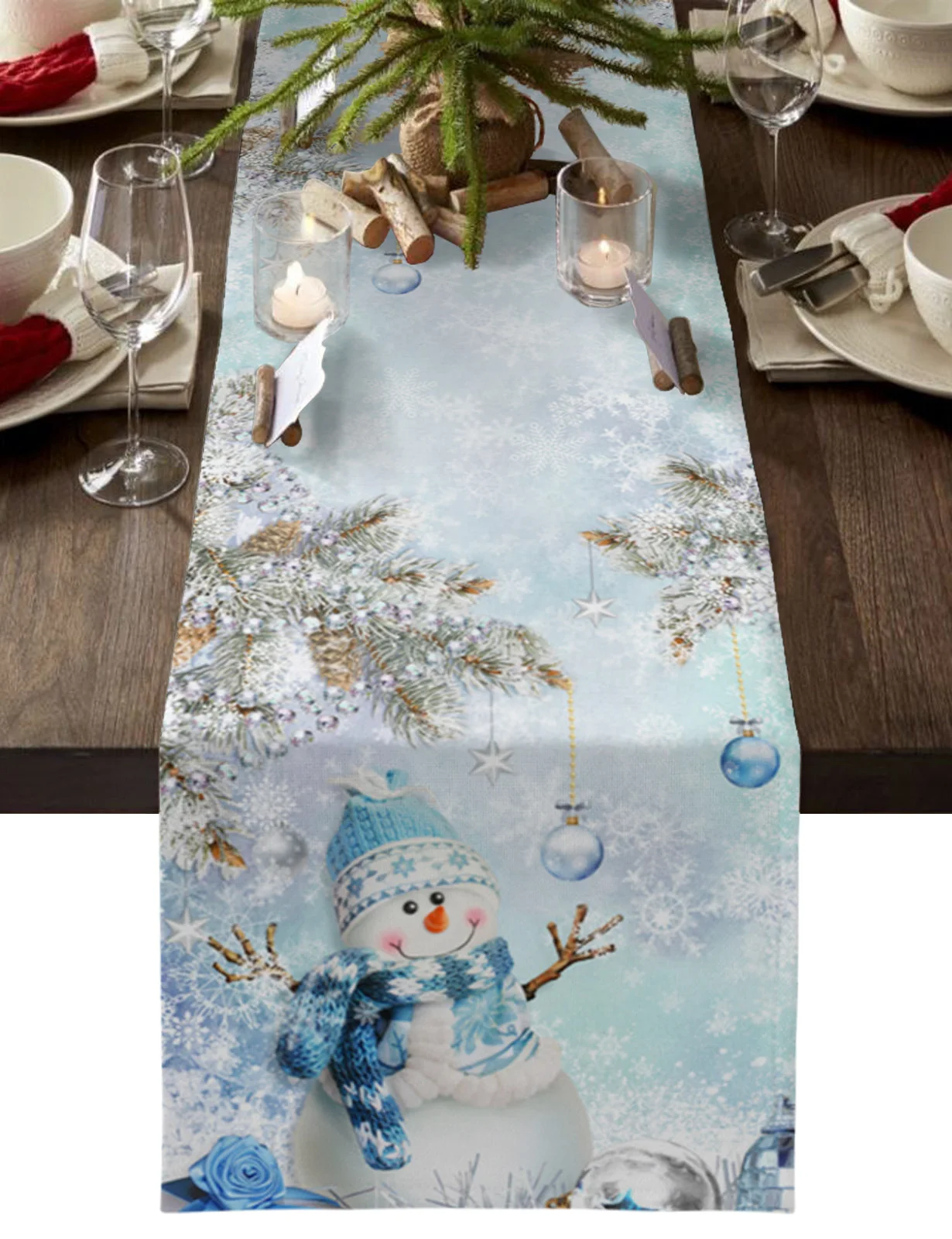 

Рождественская рубашка, лист, ананас, мяч, снеговик, скатерти для свадебного обеденного стола, ткань салфетка под тарелку