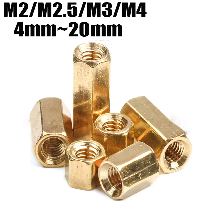 

20 шт., шестигранный гнездо на гнездо M2 M2, 5 м3, 4