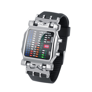 Binary Watch Men LED Digital Watches Luminous Fashion Sport Waterproof Watches For Man Clock New SYNOKE Watch Relogio Masculino-37267