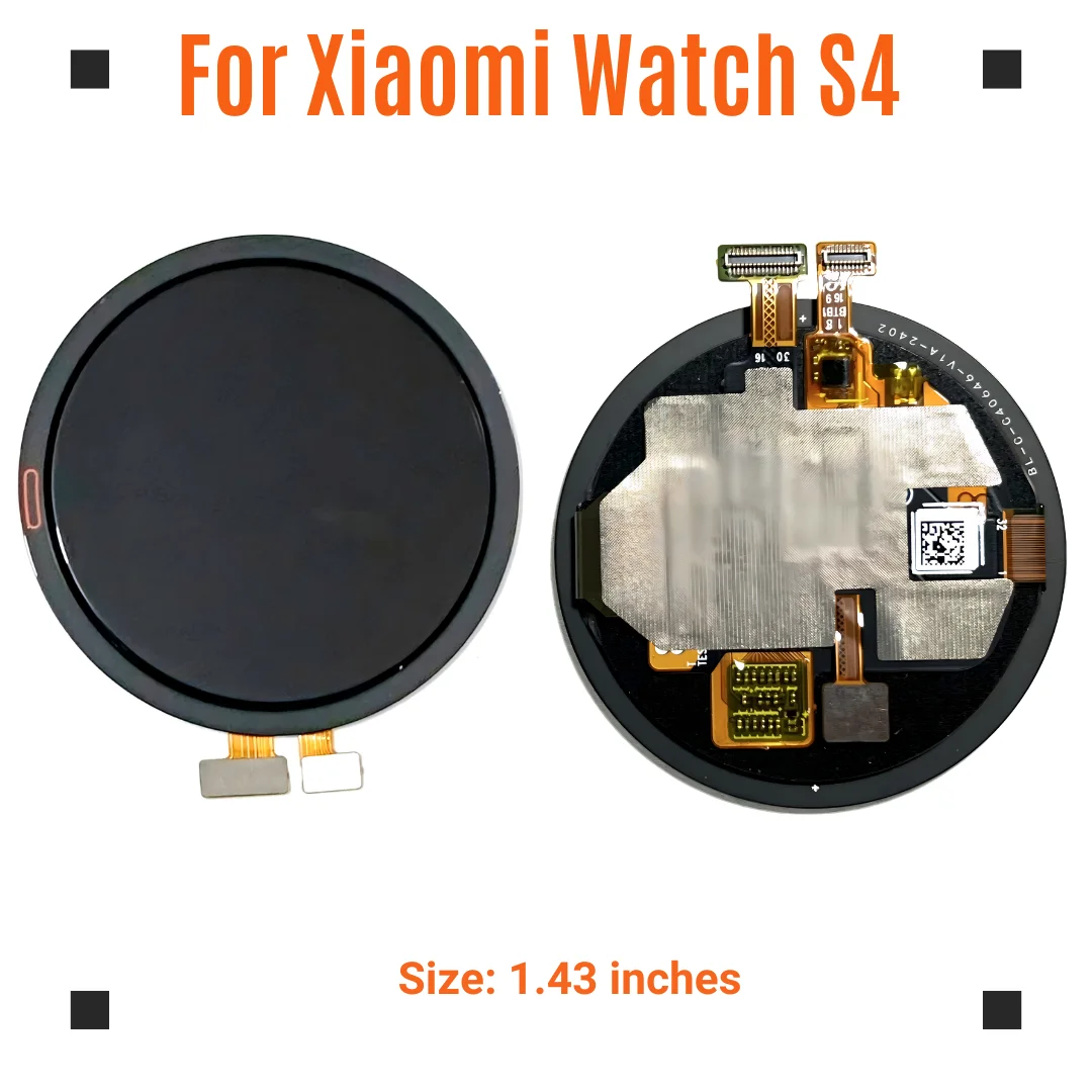 Фото Запасные части для Xiaomi Watch S4: сенсорный AMOLED-дисплей 1,43 дюйма №1