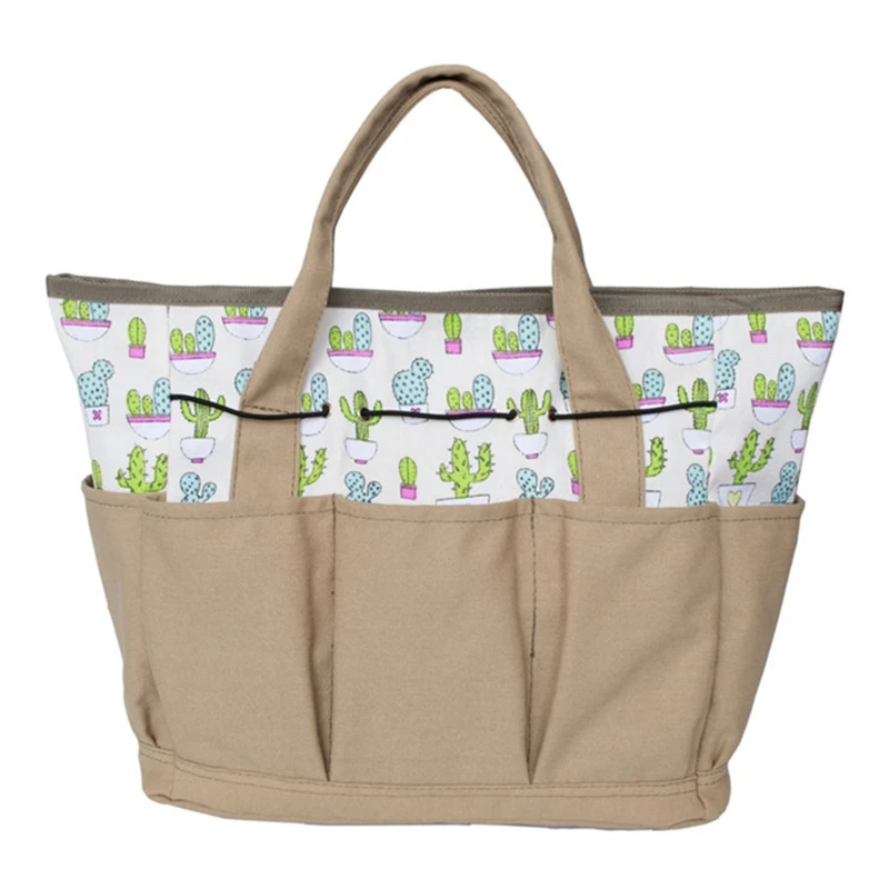 

Холщовая садовая сумка с несколькими карманами для женщин и мужчин, органайзер для садовых инструментов, сумка для хранения
