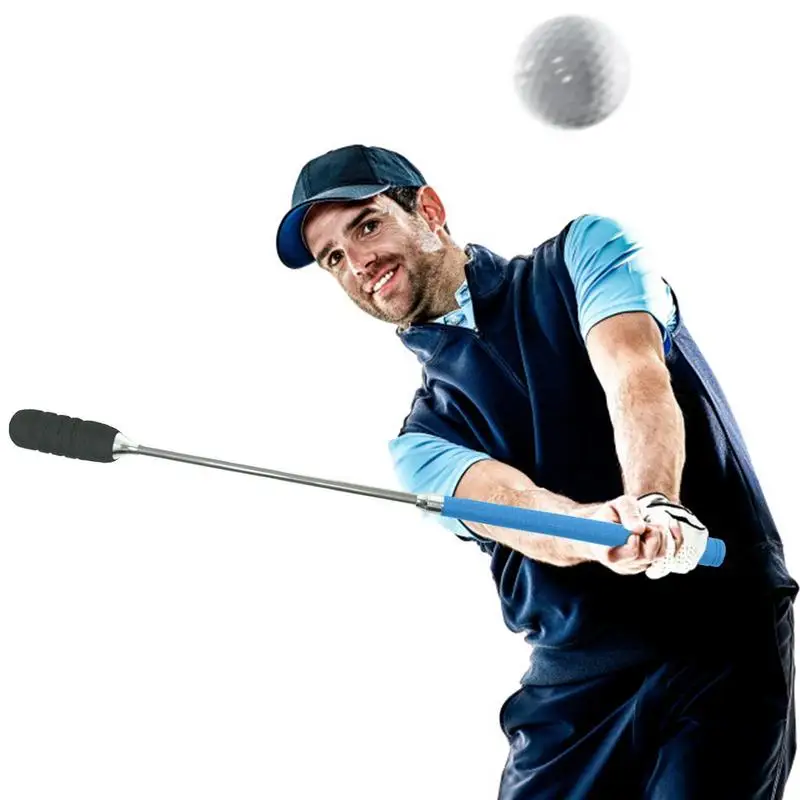 Golf Speed Training Sticks Strength With Soft Grip Ventilation Holes For Swing Rhythm Body Balance Golf Swing Trainer Telescopic