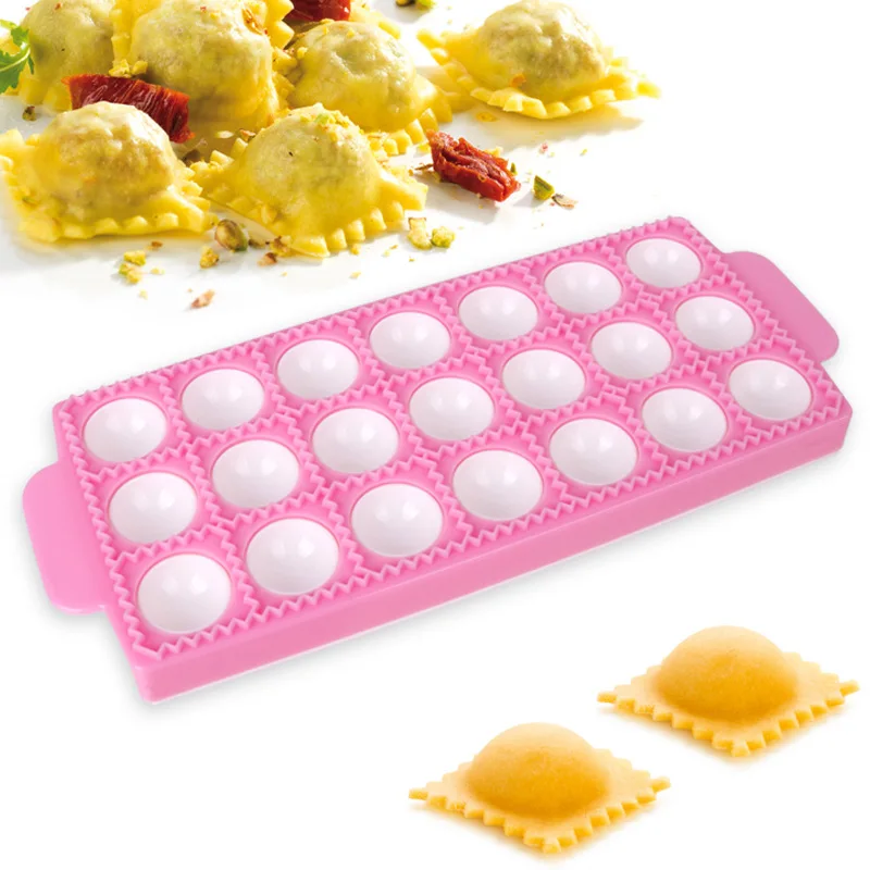 

Multifunction Plastic Italian Dumplings Mold DIY Ravioli Fondant Mold Cake Decorating Mousse Silicone Mold Kitchen Baking Tool