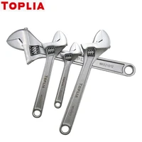 toplia multifunctional adjustable wrench 681012 inches chrome vanadium steel smooth handle open adjustable wrench laser scale