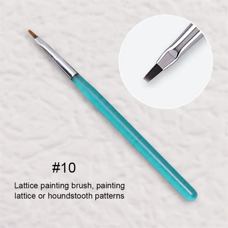 Кисти для ногтей с высоким цветом мягкая и эластичная щетина окрашенная