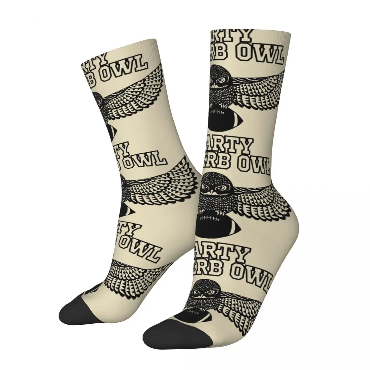 

Funny Crazy Sock for Men SUPERB OWL PARTY Hip Hop Harajuku What We Do In The Shadows TV Happy Pattern Printed Boys Crew Sock