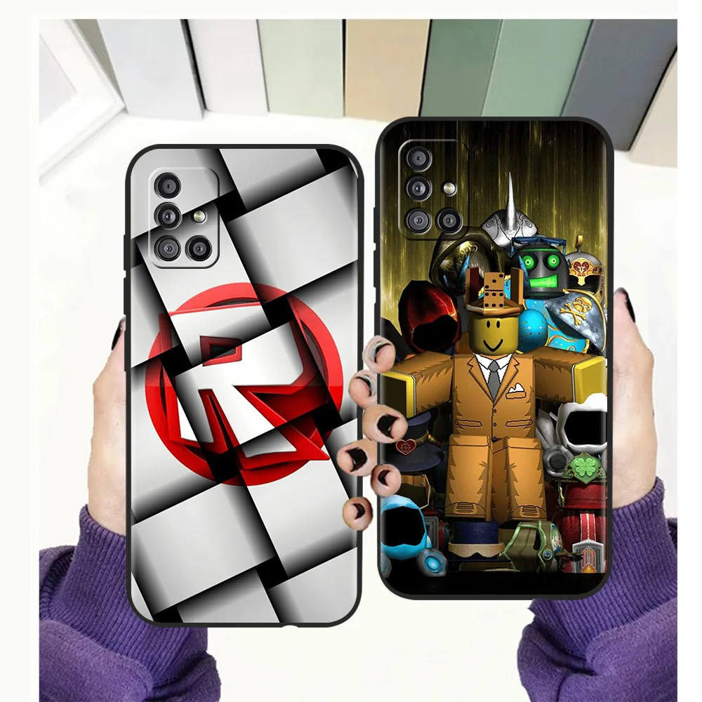 

Hot Robloxes Game Phone Case Cover For Samsung A13 A22 A32 A52 A72 A51 A71 A21S A31 A41 5G Silicone Shockproof Luxury Shell TPU