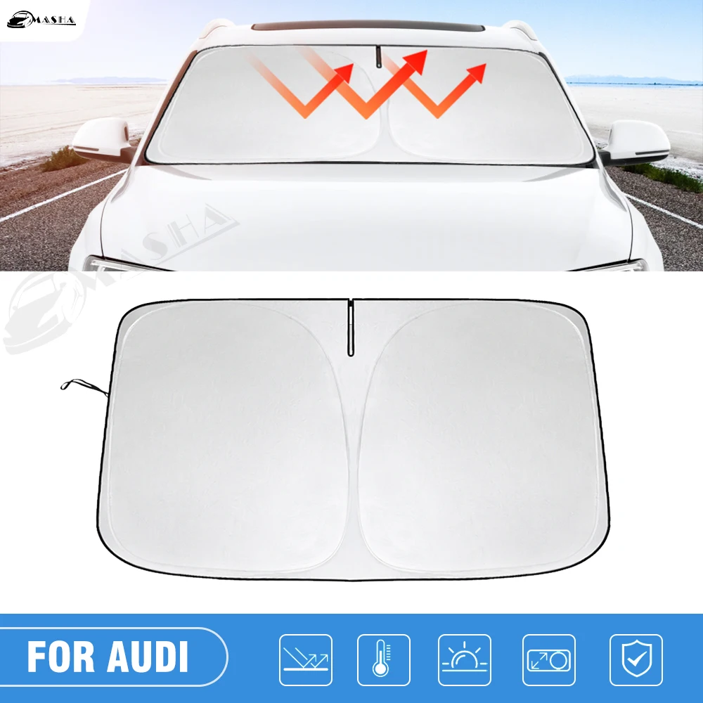 

Car Windshield Sun Shade Covers For Audi Q3 2013 - 2021 2022 2023 Visors Auto Front Window Sunshade Parasol Coche Accessories