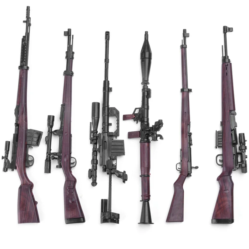 

1/6th Mini Jigsaw Puzzle 98K G43 Rifle Type 38 Cover M200 Sniper Rifle RPG Gun Model Plastic Assemble Toy for Action Figure