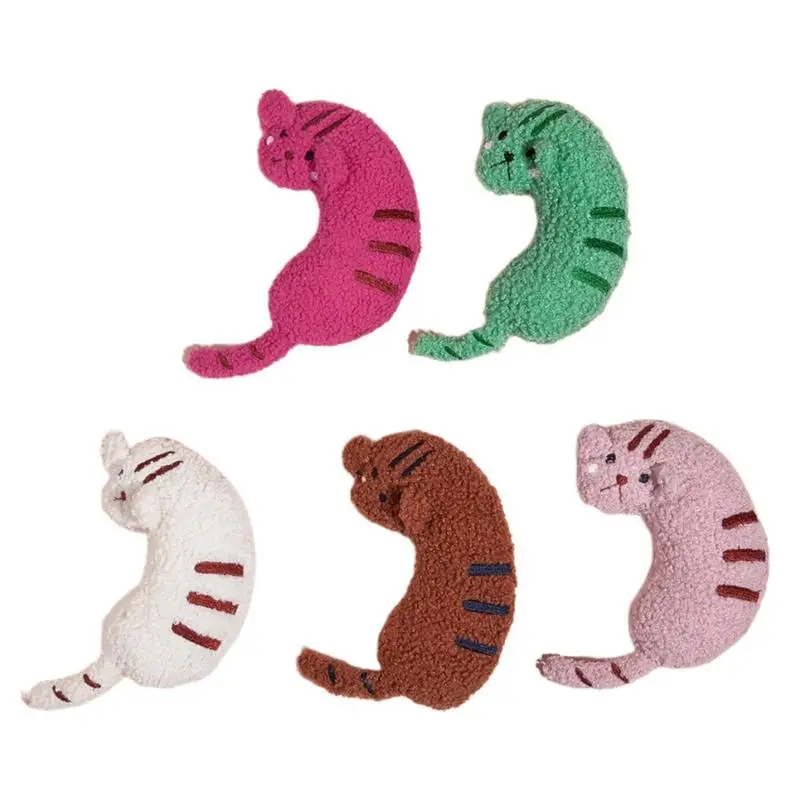 

Pet Stuffed Sound Toys Cats Squeaky Stuffed Plushies With Cat Shape Indoor Pet Cat Health Supplies For Home Camping Outing Pet