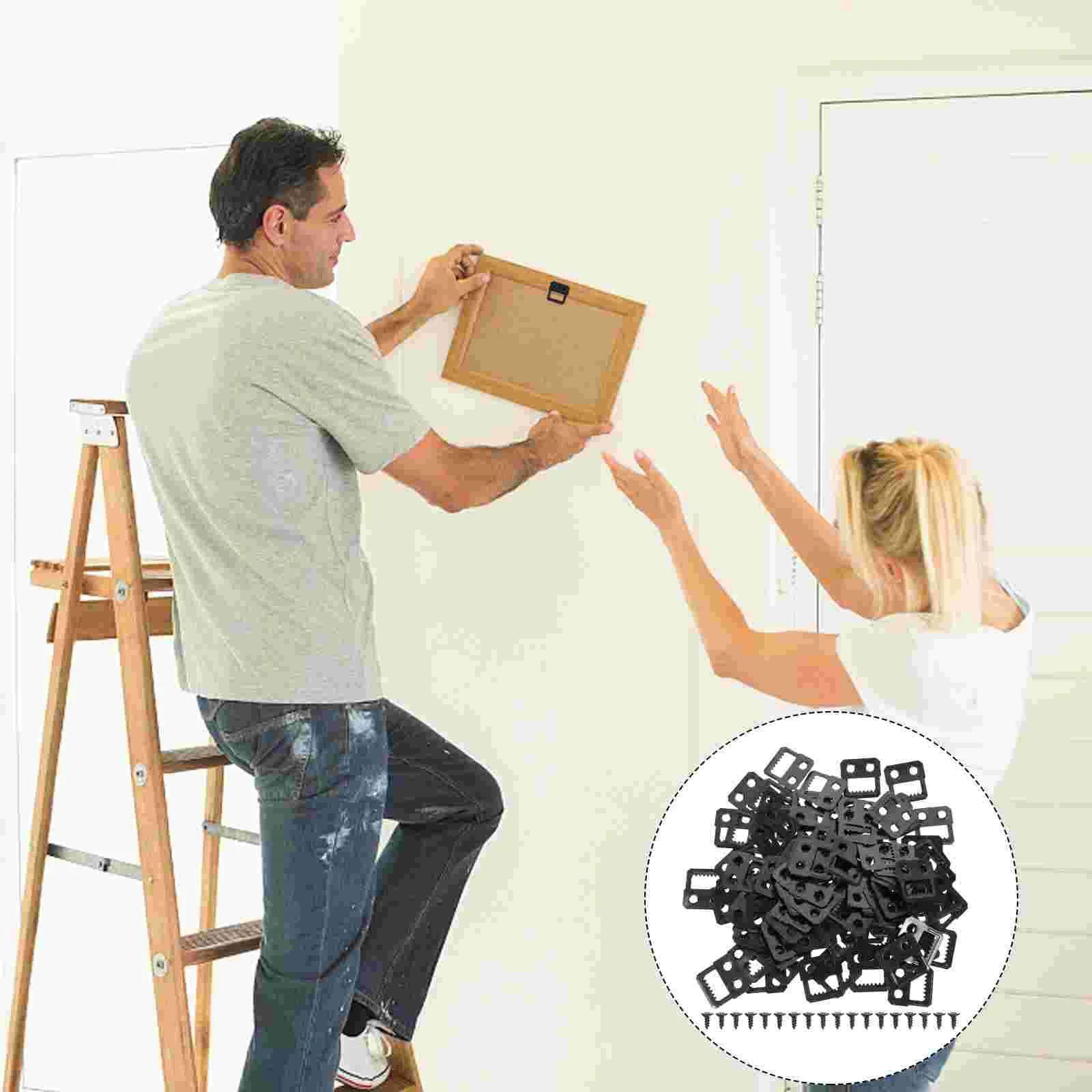 

Picture Hanging Hanger Frame Wall Hooks Rings Tool Sawtooth Hangers D Ring Strips Hook Kit Hole Singlelevel Steel Wire