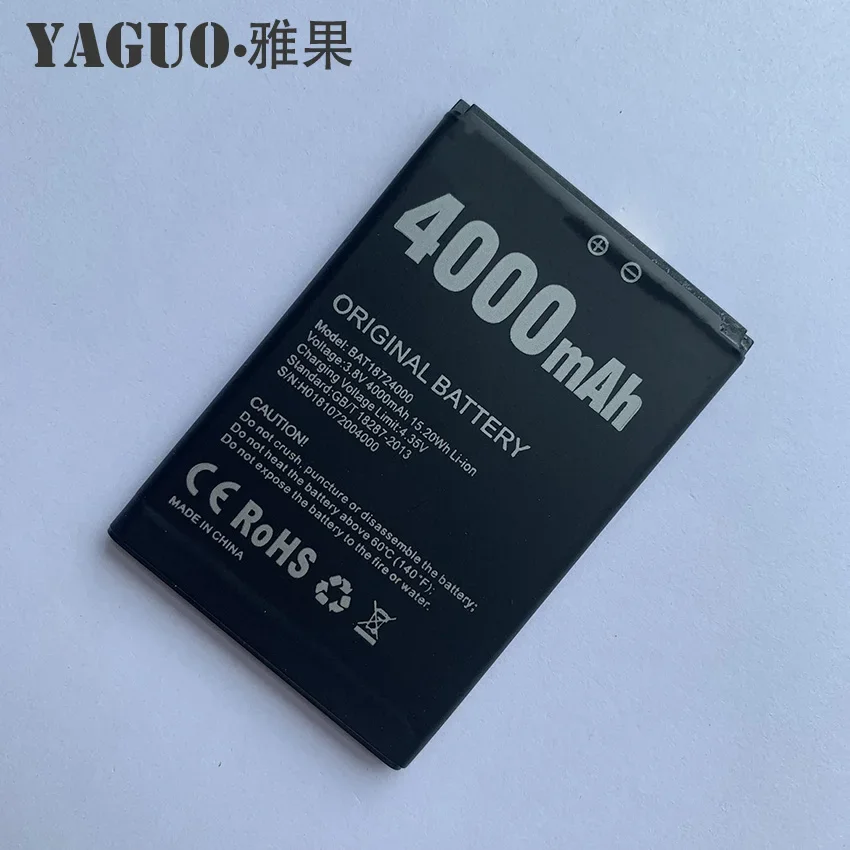 100% Новый оригинальный сменный аккумулятор 4000 мАч для смартфона Doogee X70 BAT18724000
