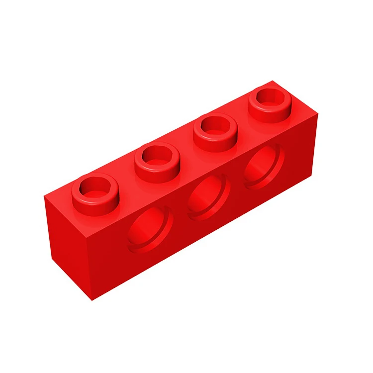 

10pcs MOC Brick Parts 3701 High-tech Brick 1 x 4 With 3 Holes Compatible Building Block Particle DIY Kid Puzzle Brain Toy Gift