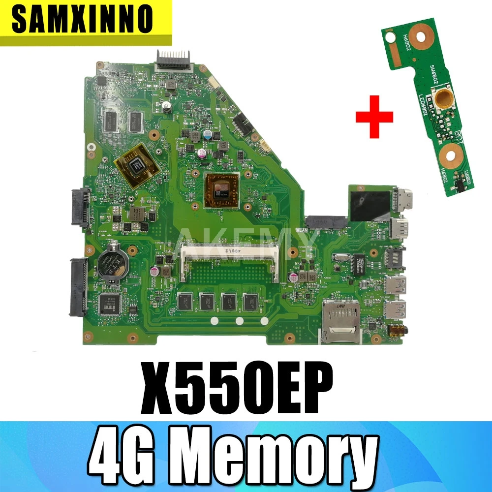 

Материнская плата X550EP REV2.0 4G, память для ноутбука Asus F552EP X552E A552E X552EP, материнская плата X550EP, материнская плата X550EP