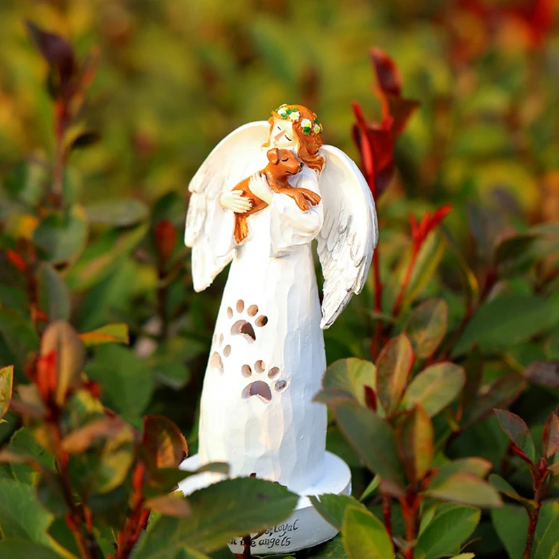 Статуя феи садовый орнамент изделия из смолы статуя ангела подсвечник в