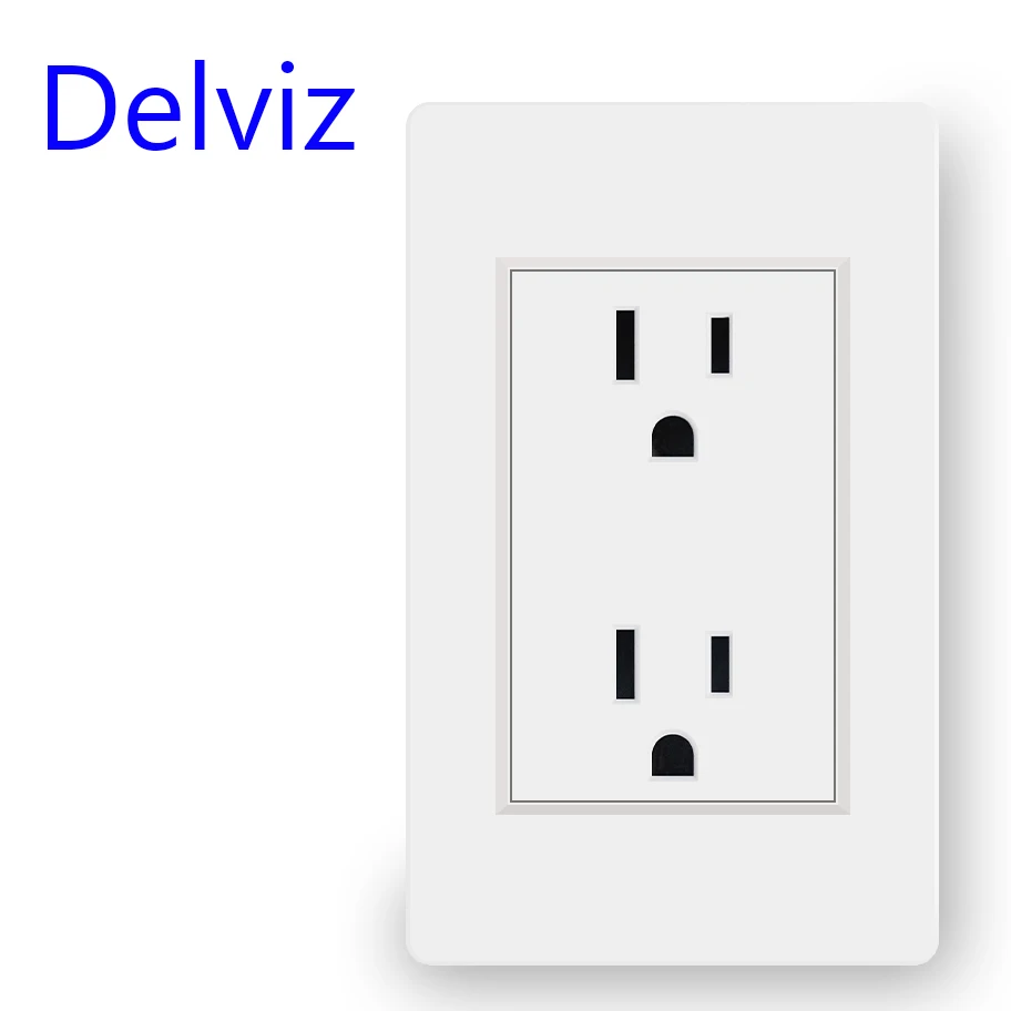 

Розетка электрическая Delviz стандарта США, 110-250 в перем. Тока, 118 мм * 72 мм