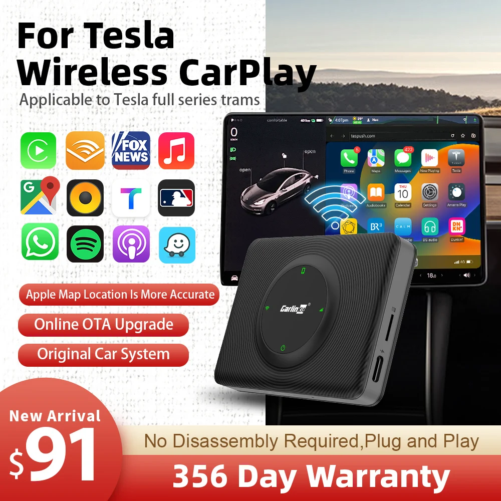 

Беспроводной адаптер для Tesla, модель 3/X/Y/S, поддержка Wi-Fi