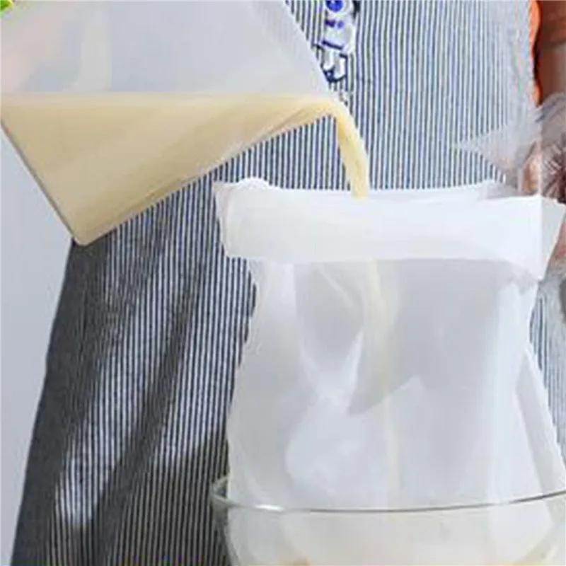 

Food Grade Nylon Filter Bag Net 100/200/300Mesh Tea Beer Milk Coffee Oil Filtration Strainer Mesh Kitchen Filter Fabric Bags