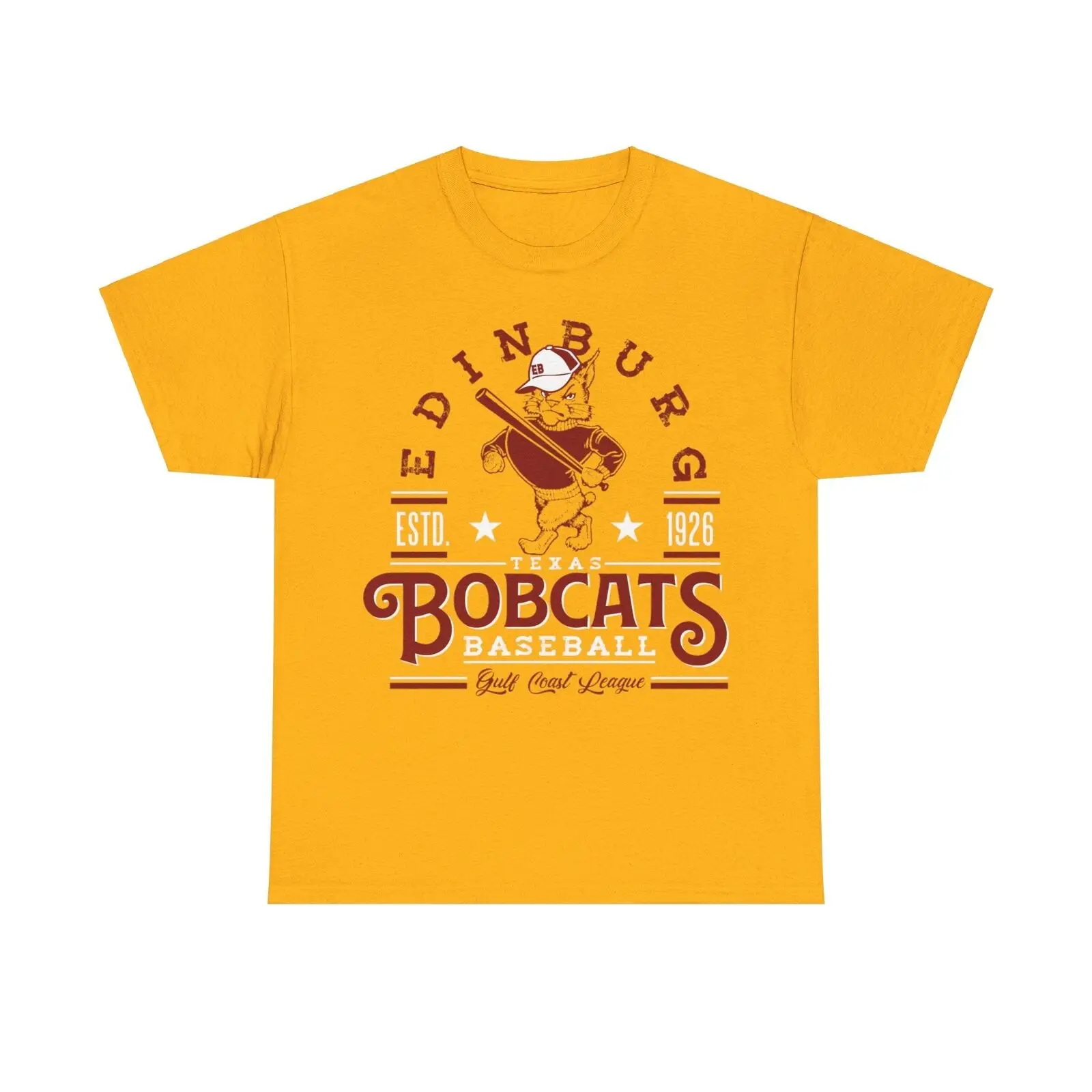 1926 Техасская Бейсбольная Футболка Edinburg bobdogs Est